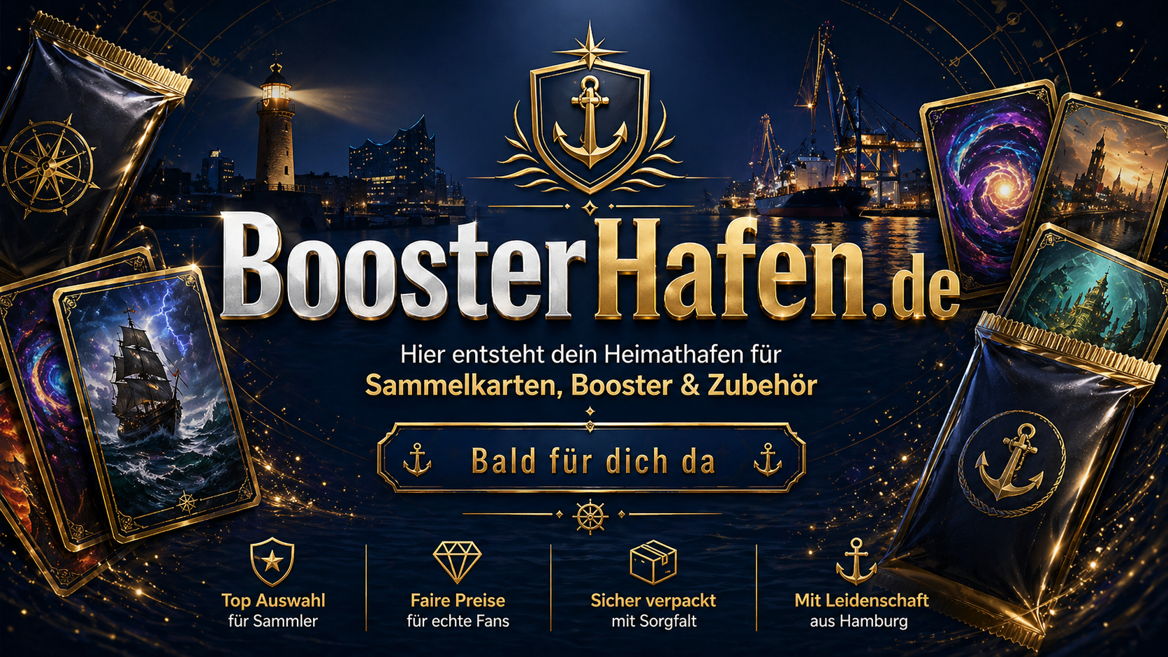 BoosterHafen.de – Hier entsteht dein Heimathafen für Sammelkarten, Booster und Zubehör